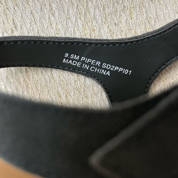 Splendid Piper Platform Sandal Size 9.5 Suede Dark Sage Green Boho Chic Summer - Picture 9 of 10